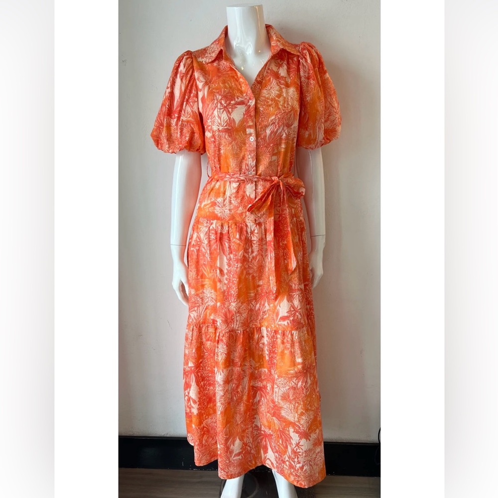 Pinch Orange Floral Maxi Dress